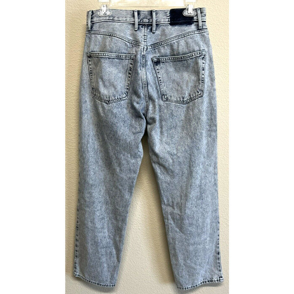 Aritzia Wilfred Free Jeans Size 4 High Waisted Acid Wash Straight Leg - Picture 3 of 6